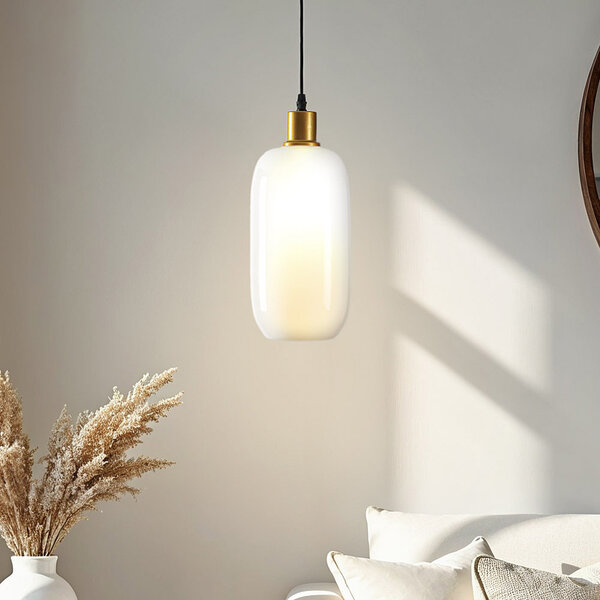 Hanglamp Anne met melkwit glas en kleurverloop