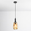 Hanglamp Mala met langwerpig glas - amber
