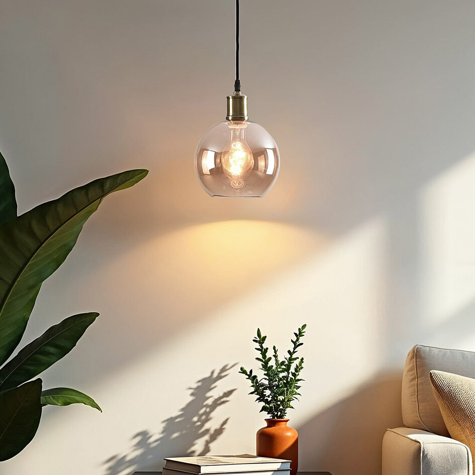 Lampe suspendue à 1 lumière Lyana