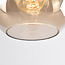 1-lichts hanglamp Liya cognac glas