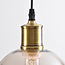 Lampe suspendue à 1 lumière Liya verre cognac