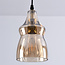 Lampe suspendue à 1 lumière Trinidad avec verre ambré - variante 2