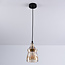Lampe suspendue à 1 lumière Trinidad avec verre ambré - variante 2