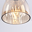 Lampe suspendue à 1 lumière Trinidad avec verre ambré - variante 2