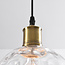 Suspension 1 lumière Verona transparente - verre rond courbé