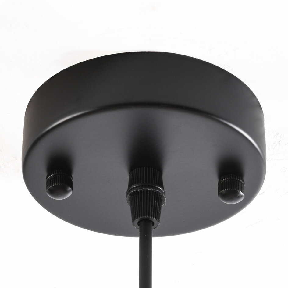 1-lichts hanglamp Verona transparant - rond glas bolling