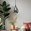 Hanglamp Verona - smoke glas druppelvormige bol
