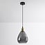 Suspension Verona - globe goutte en verre fumé