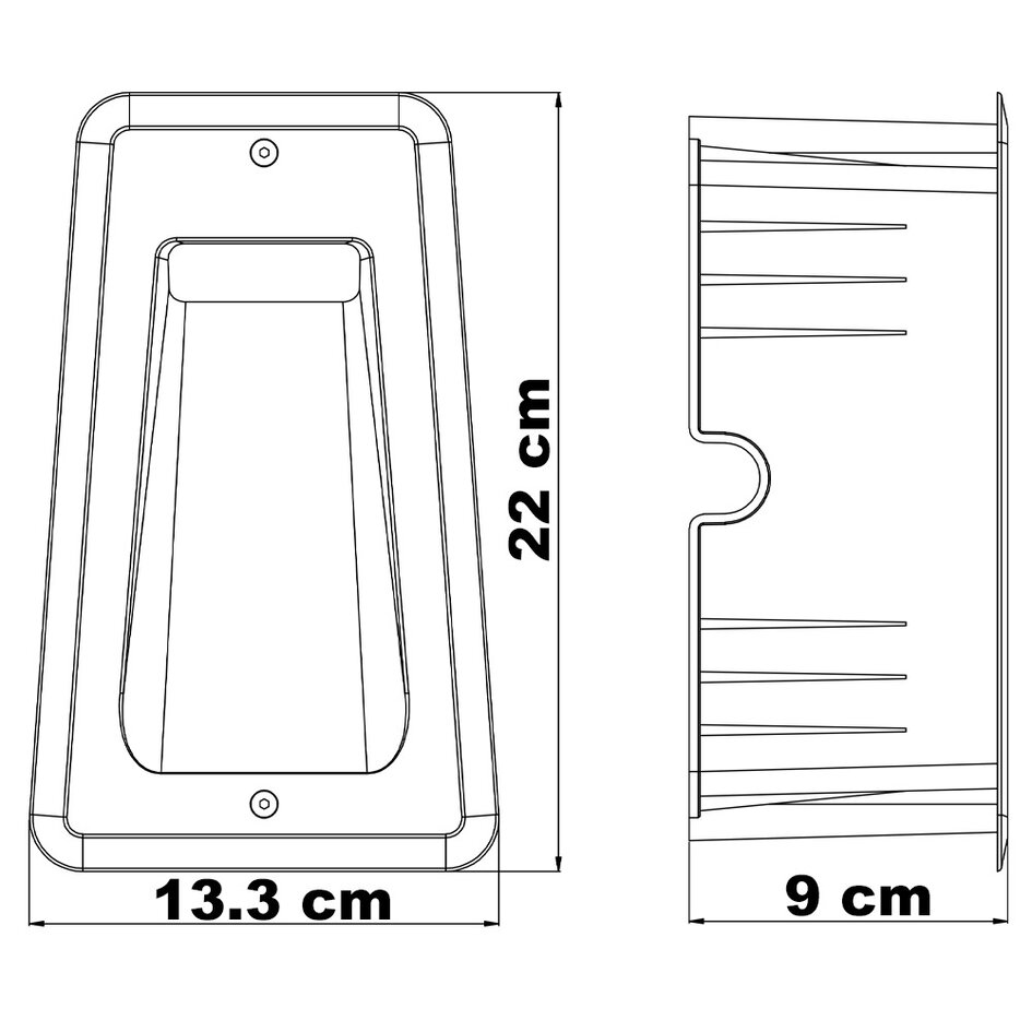 Applique extérieure encastrée - Almar
