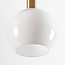 Lampe suspendue Dennis avec verre blanc laiteux, 3 lumières