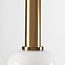 Lampe suspendue Dennis avec verre blanc laiteux, 3 lumières