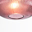 Suspension Molly en verre nervuré - violet