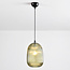 Suspension Dylan en verre nervuré - vert
