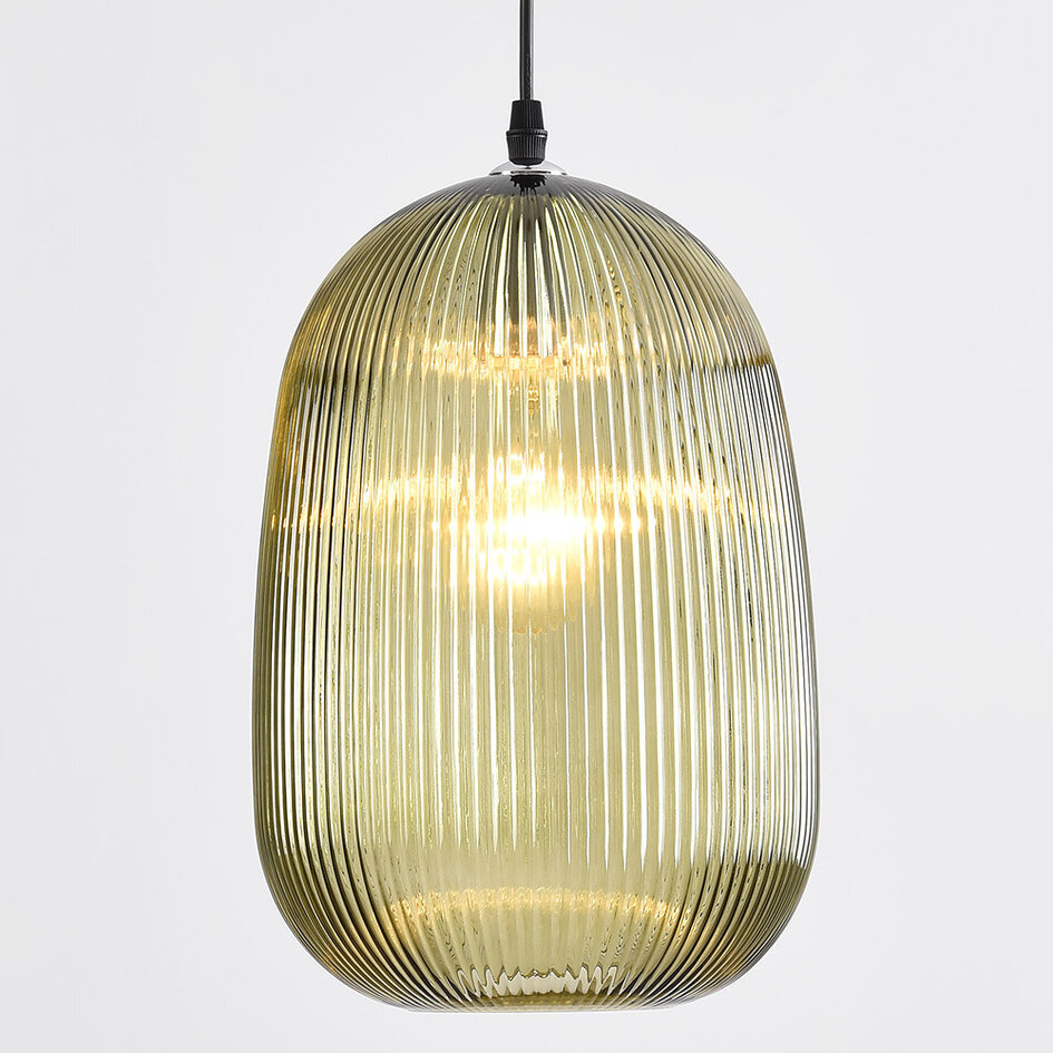 Hanglamp van geribbeld glas - Dylan