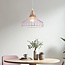 Lampe suspendue en fer Maya avec détails dorés