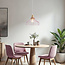 Lampe suspendue en fer Maya avec détails dorés
