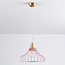 Lampe suspendue en fer Maya avec détails dorés