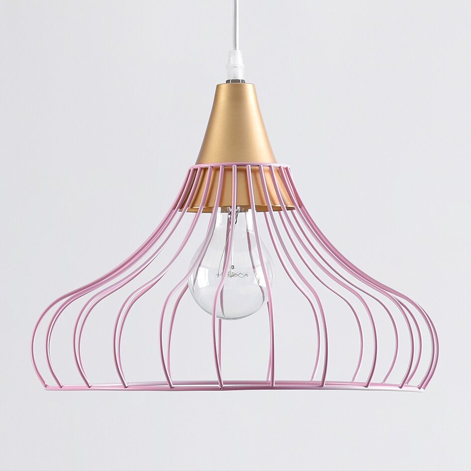 IJzeren hanglamp Maya met gouden detail