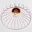 Lampe suspendue en fer Maya avec détails dorés