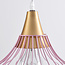 Lampe suspendue en fer Maya avec détails dorés