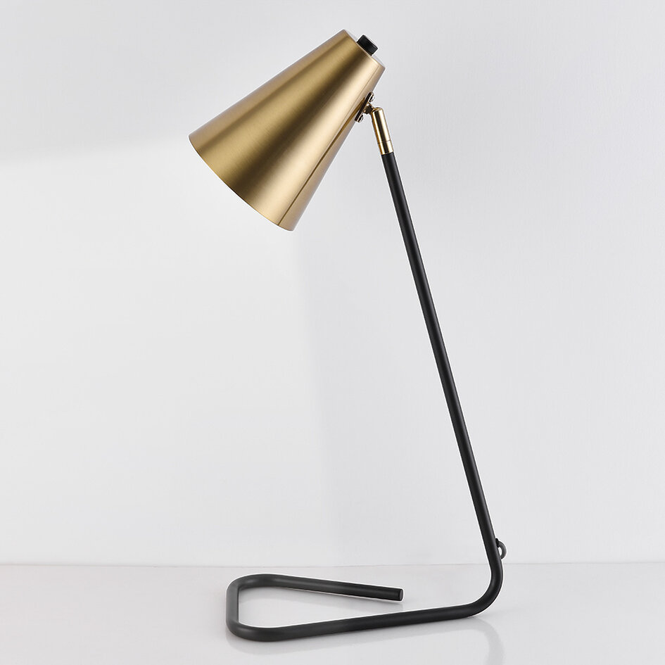 Tafellamp Watson  - zwart met goud