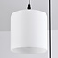Suspension 3 lumières avec verre blanc laiteux - Kezia
