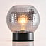 Lampe à poser Inte - verre fumé texturé