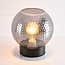Lampe à poser Inte - verre fumé texturé