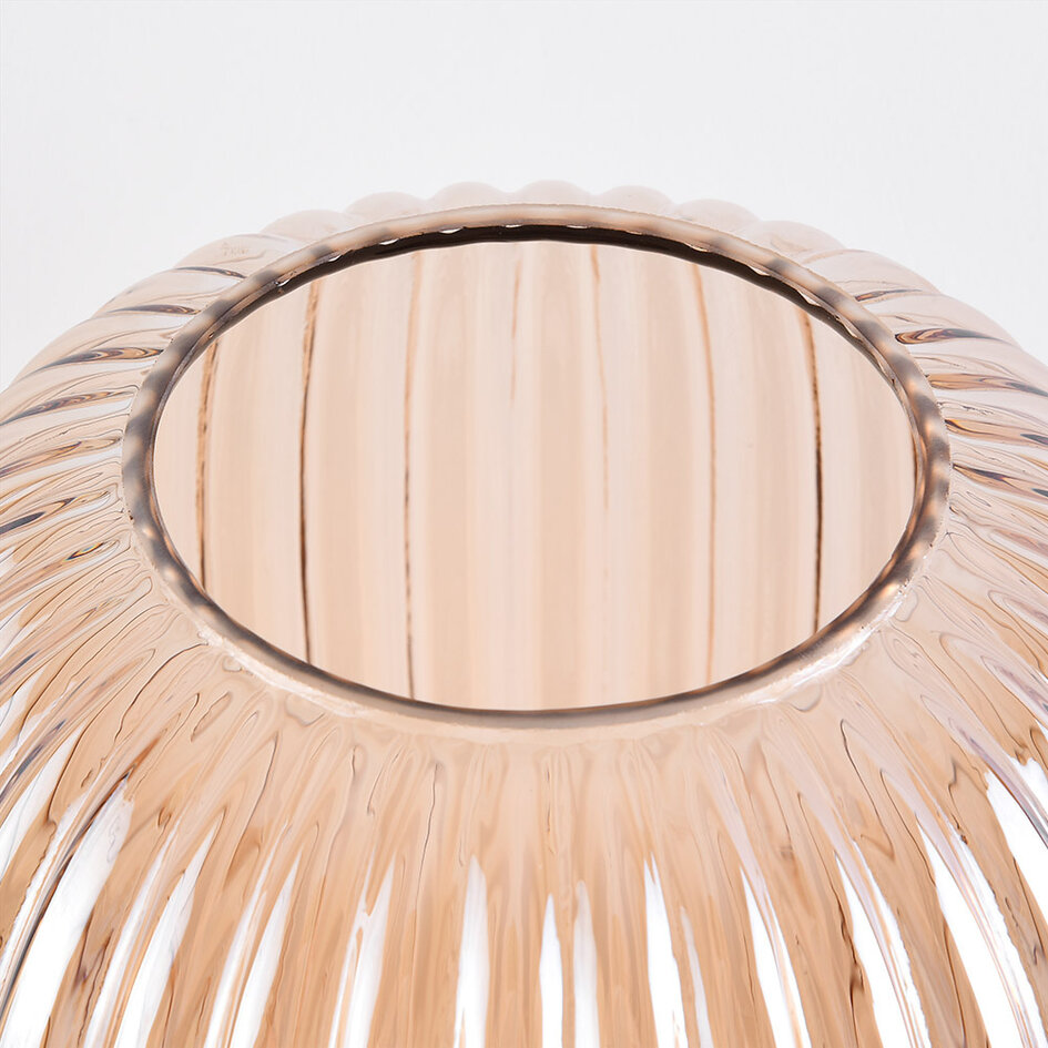 Tafellamp met amber glas - Inci