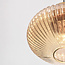 Hanglamp Imara 3-lichts met amber glas - amber en goud