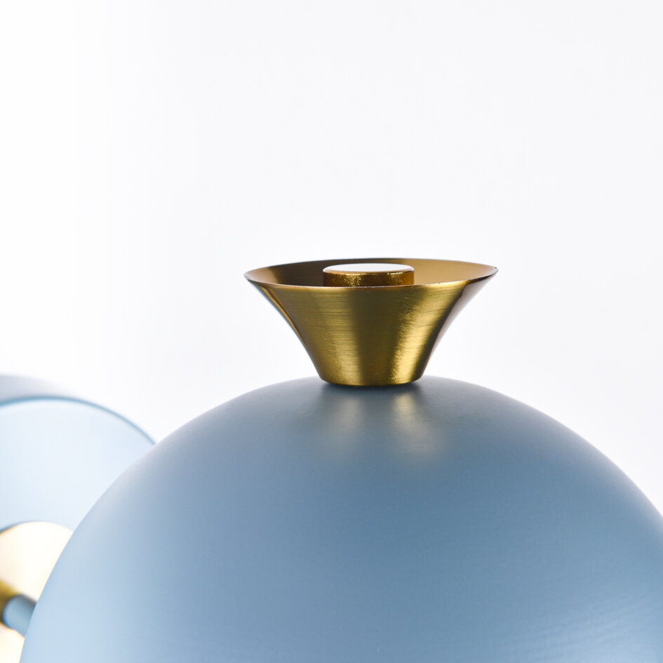 Blauwe wandlamp Raya