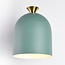 Wandlamp Raya in groen met goud