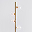 Staande lamp 4-lichts goud met transparant glas - Pippa