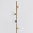 Staande lamp 4-lichts goud met transparant glas - Pippa