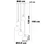 5-lichts hanglamp Lyana - smoke en amber glas