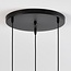 Hanglamp met verschillende kleuren glas en bolling detail - Verona