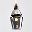 Suspension Sofie 3 lumières en verre fumé - noir
