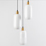 Suspension verre blanc laiteux - Laura