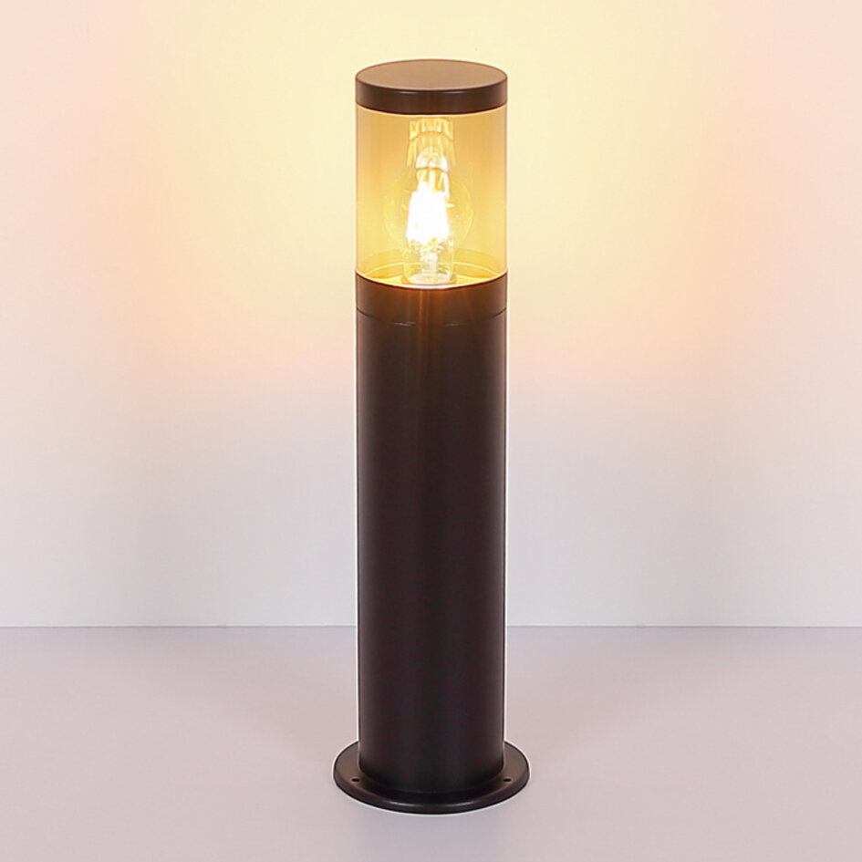 Elegante staande buitenlamp Reims in RVS