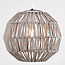 Boho chic hanglamp Haora in lichtbruin henneptouw