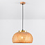 Suspension bohème Thane en bambou - naturel et doré