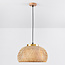 Suspension bohème Thane en bambou - naturel et doré