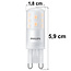 Spot LED G9 dimmable 2700K 4W