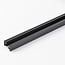 Rail monophasé raccordable de 75 cm sans bloc d’alimentation, embout inclus, noir