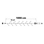 Guirlande de Noël raccordable | blanc chaud scintillant | 10 m, 100 LED | caoutchouc