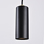9-lichts design hanglamp Hialeah  - mat zwart en zand goud
