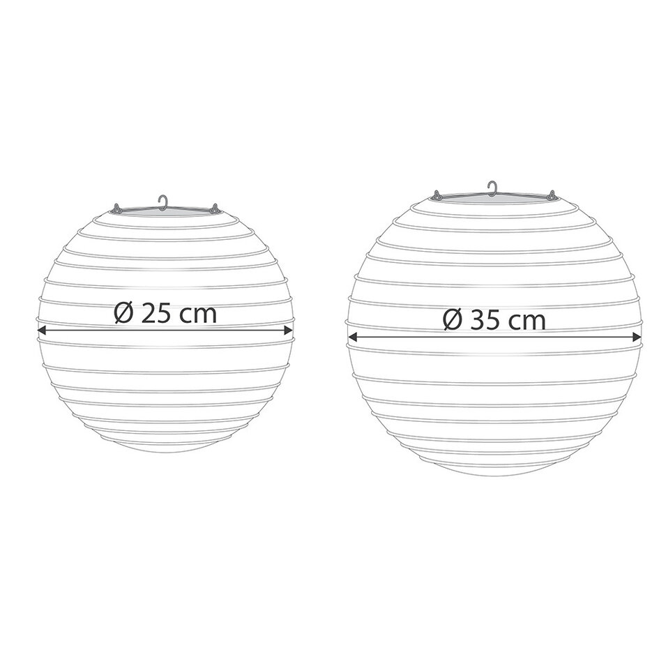 Paarse nylon lampion voor buiten