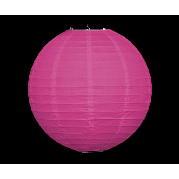 Lampion en nylon rose fuchsia pour l'extérieur