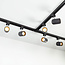 1-fase railsysteem set van 3 meter met Collin spots, zwart