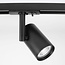 Système de rail noir monophasé de 1,5 mètre avec spots Blake - spots plafond